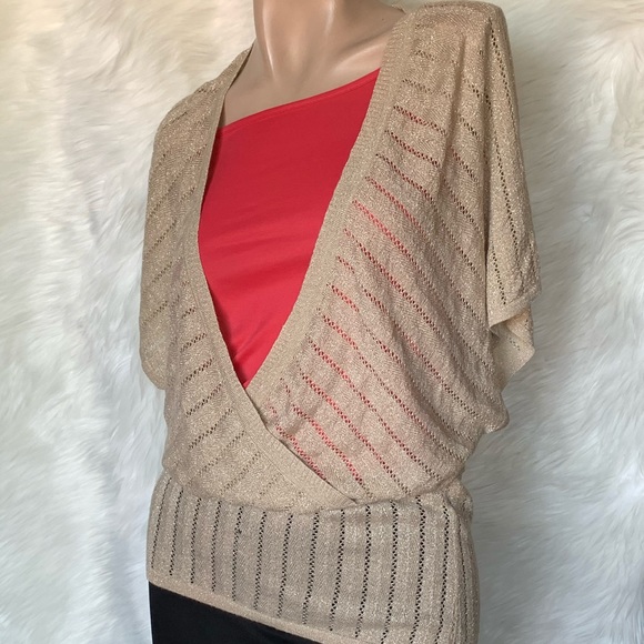 Express Gold Knit Top - Picture 4 of 9